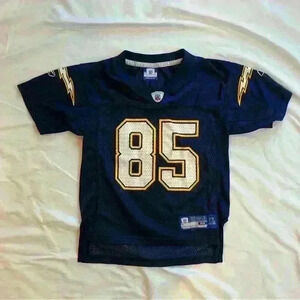Kids NFL Reebok Chargers Football Gates On Field Jersey Size Medium